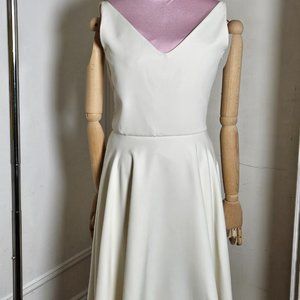 minimalist white dress